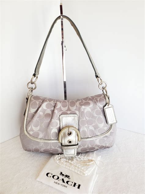 coach shoulder bag with buckle